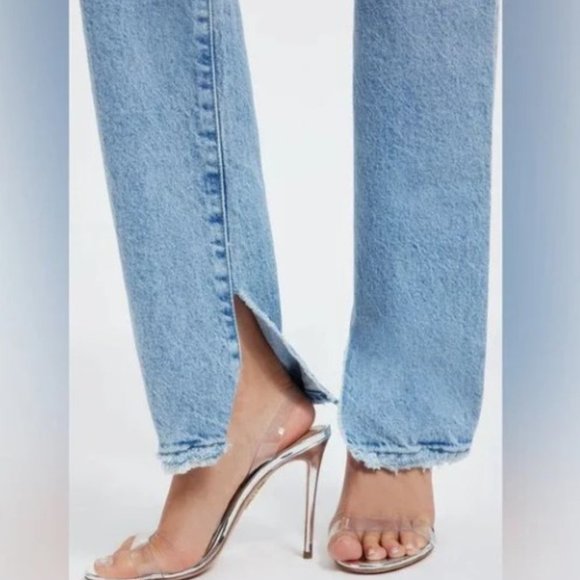 NWT Good American Flare Bottom Jeans - Picture 2 of 10